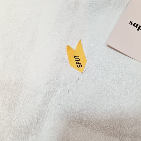 Superdown Trinity Faux Leather Skirt in White XS - Picture 10 of 12